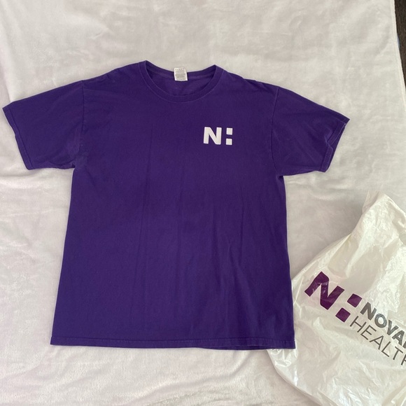 Purple Novant Health logo short-sleeve t-shirt - Picture 1 of 17